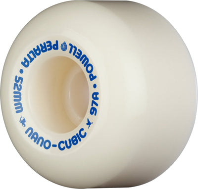 Powell Peralta Andy Anderson Pro Nano Cubic Asymmetrical Shape Dragon Formula Wheels 52x36mm 97A - Off White (Set of 4) - X747X