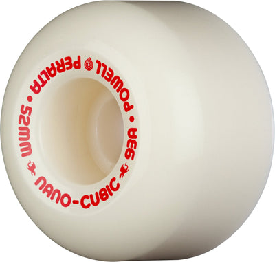 Powell Peralta Nano Cubic Asymmetrical Shape Dragon Formula Wheels 52x36mm 93A - Off White (Set of 4) - X747X