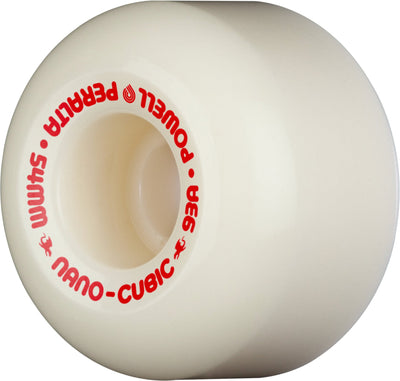 Powell Peralta Nano Cubic Asymmetrical Shape Dragon Formula Wheels 54x36mm 93A - Off White (Set of 4) - X747X