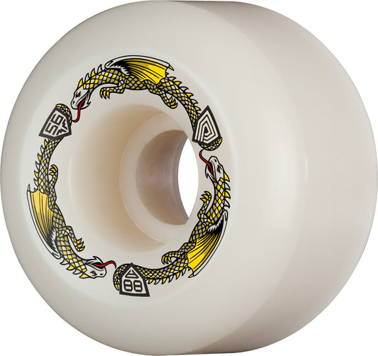 Powell Peralta Dragon Formula Wheels 56x40mm 88A - Off White (Set of 4)