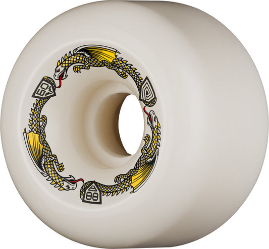 Powell Peralta Dragon Formula Wheels 60x40mm 88A - White (Set of 4)