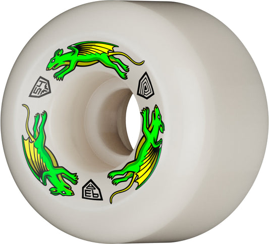 Powell Peralta Dragon Formula Nano Rats Wheels 54x39mm 93A - Off White (Set of 4)