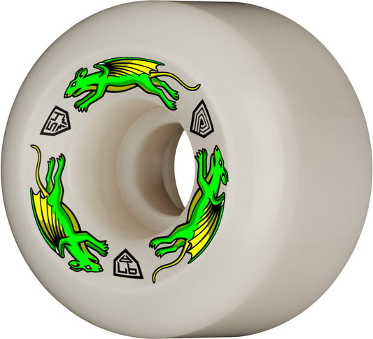 Powell Peralta Dragon Formula Nano Rats Wheels 54x39mm 97A - Off White (Set of 4)