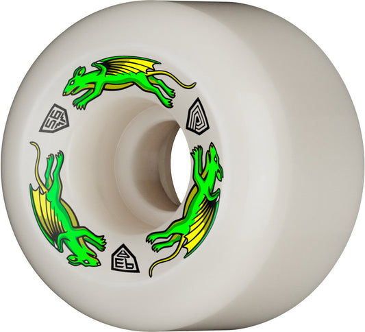 Powell Peralta Dragon Formula Nano Rats Wheels 56x39mm 93A - Off White (Set of 4)