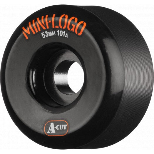 Mini Logo Wheels A-Cut 53mm 101a - Black (Set of 4) - X747X