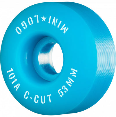 Mini Logo Wheels C-Cut ″2″ 53mm 101a - Blue (Set of 4) - X747X