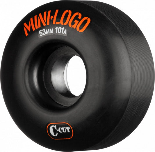 Mini Logo Wheels C-Cut 53mm 101a - Black (Set of 4)