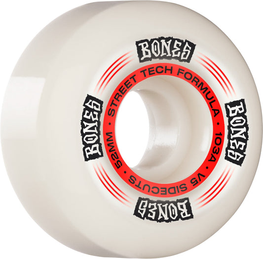 Bones STF Regulators V5 Sidecut 52mm 103a Wheels - White - X747X