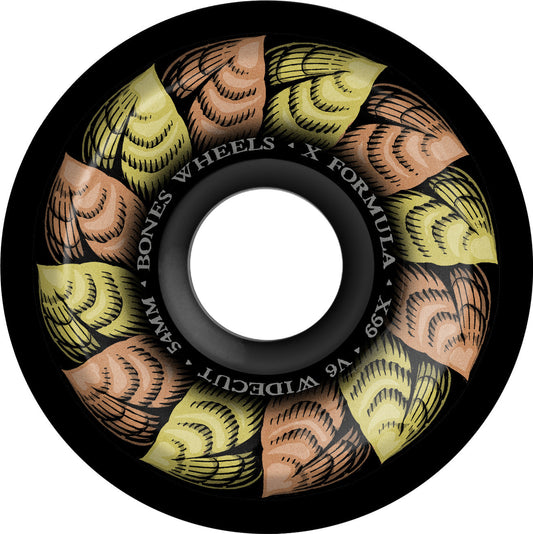 Bones X-Formula Leaving V6 Wide-Cut 54mm 99a Wheels - Black (Set of 4)
