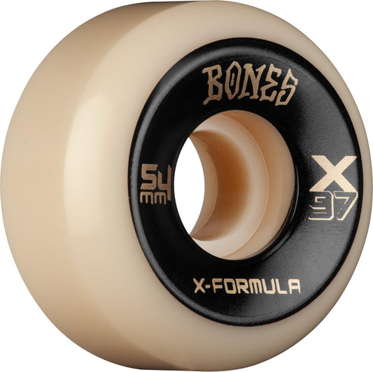 Bones X-Formula X-Ninety-Seven V5 Sidecut 54mm 97a Wheels - White (Set of 4)