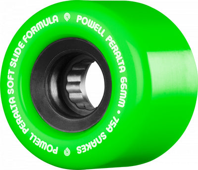 Powell Peralta Wheels Snakes 66mm 75a - Green (Set of 4) - X747X