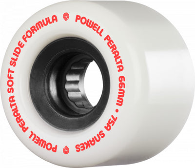 Powell Peralta Wheels Snakes 66mm 75a - White (Set of 4) - X747X
