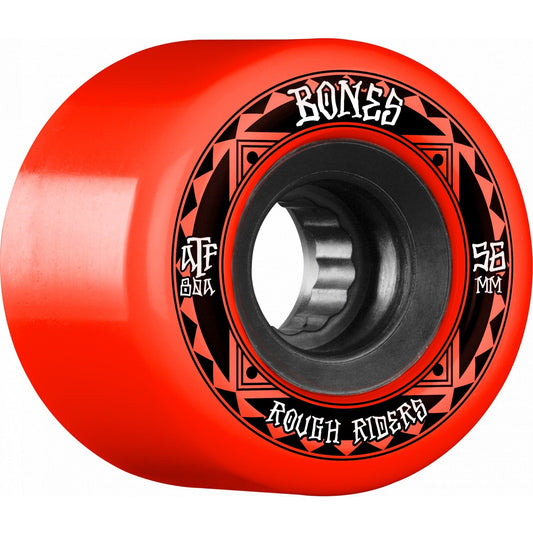 Bones ATF Rough Rider Runners 56mm 80a Wheels - Red (Set of 4) - X747X