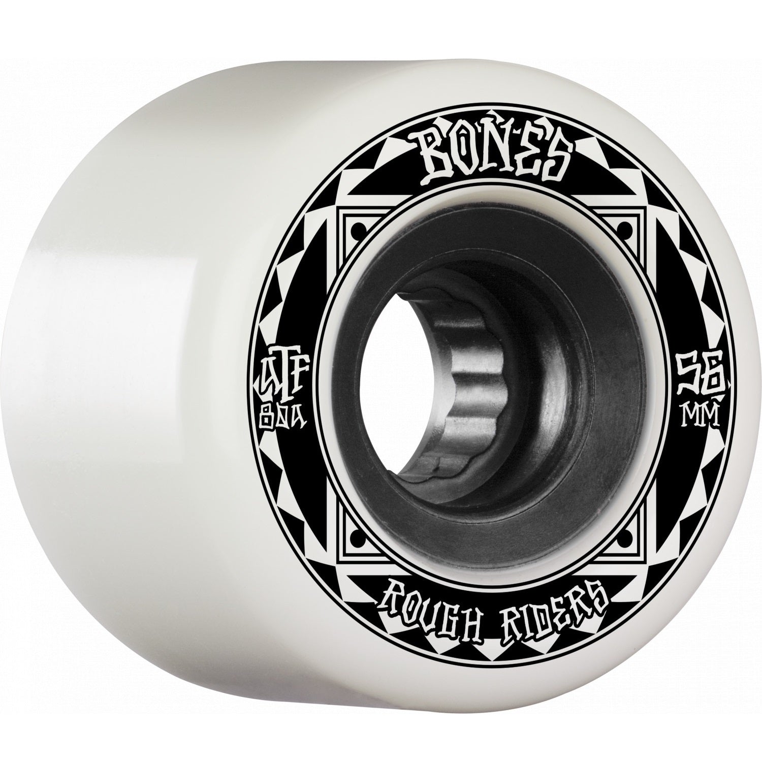 Bones ATF Rough Rider Runners 56mm 80a Wheels - White (Set of 4) - X747X