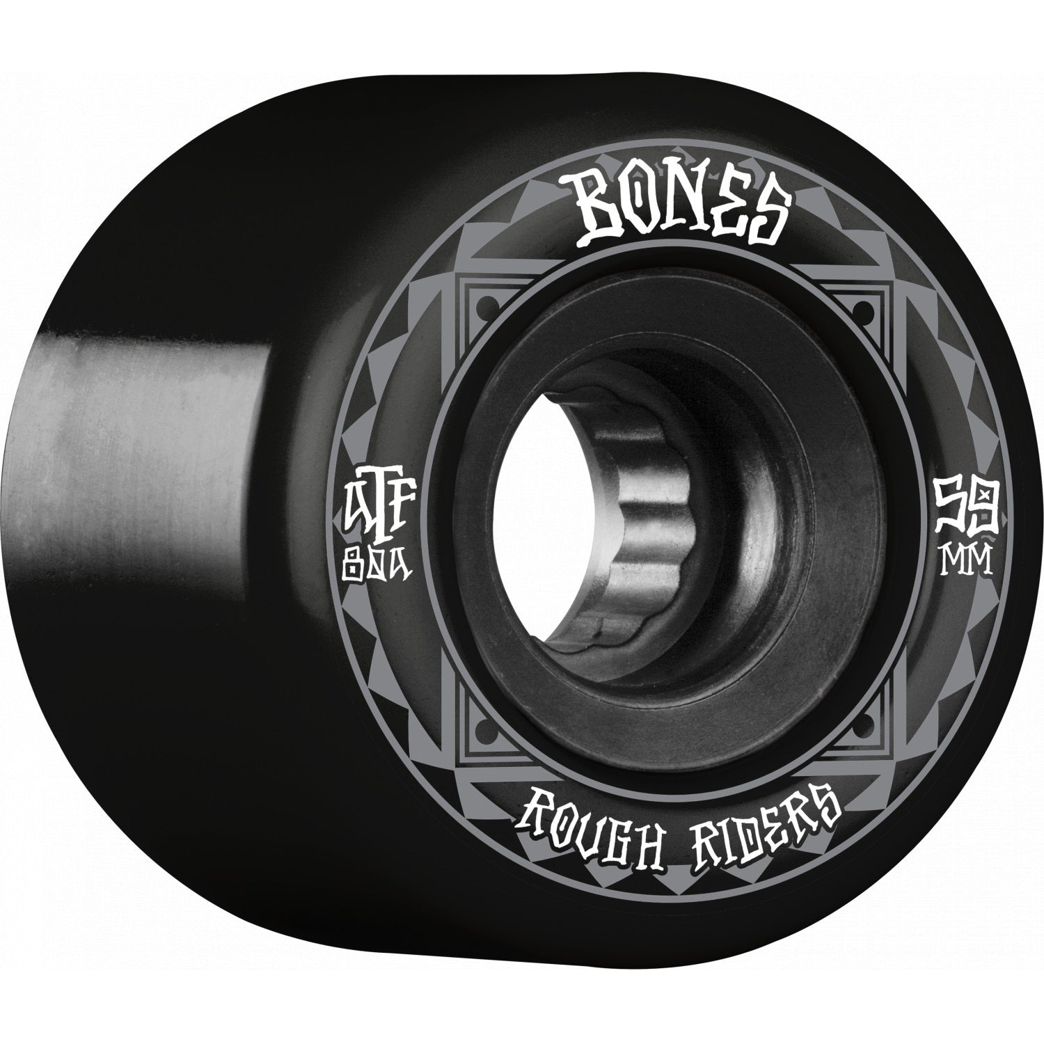 Bones ATF Rough Rider Runners 59mm 80a Wheels - Black (Set of 4) - X747X