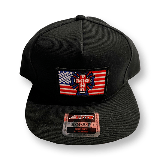 Dogtown Flag Hat (Black) - X747X