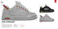 éS The Creager Black/Grey Skateboard Shoes - X747X
