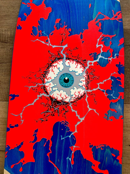 Electric Eye Limited Edition Deck 10”x30” HAND - PAINTED (1 of 5) - X747X