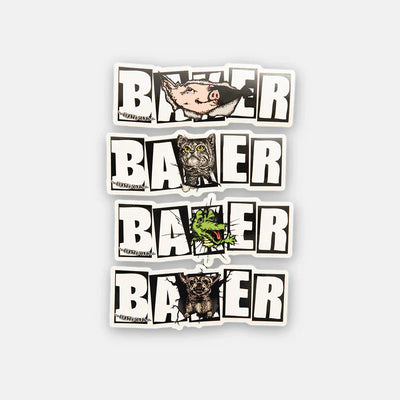BAKER SKATEBOARDS EMERGERS STICKERS (SINGLE) - X747X