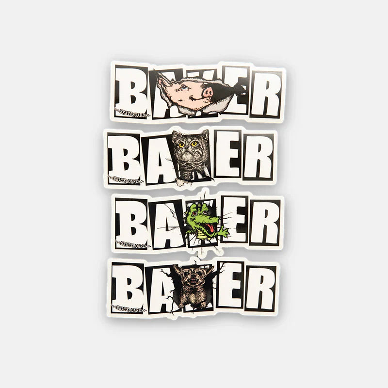 BAKER SKATEBOARDS EMERGERS STICKERS (SINGLE) - X747X