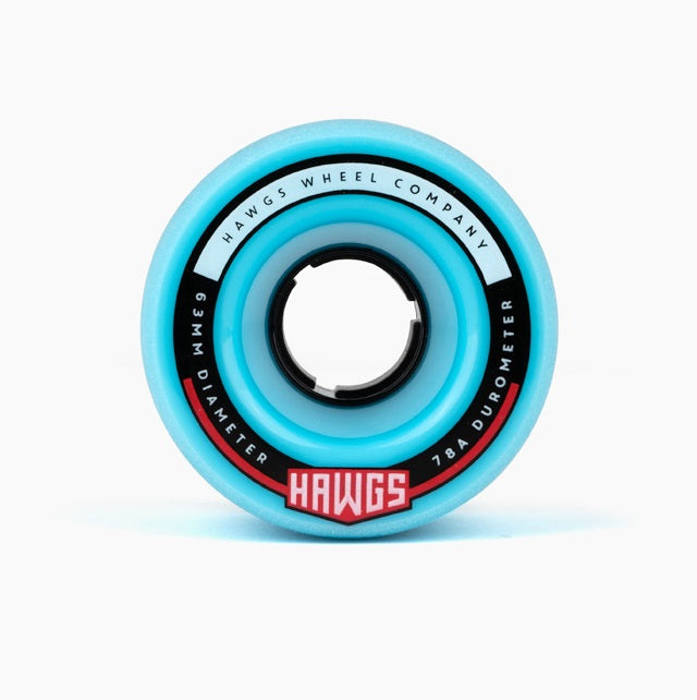 Hawgs Fatty Wheels 63mm 78a - Blue (Set of 4) - X747X