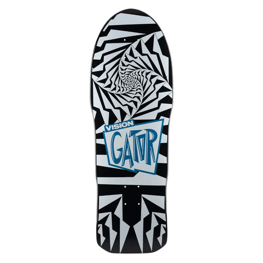 Vision Gator II Skateboard Deck - 10.25″ Black/White