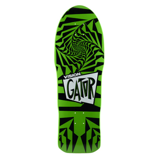 Vision Gator II Skateboard Deck - 10.25″ Green/Black