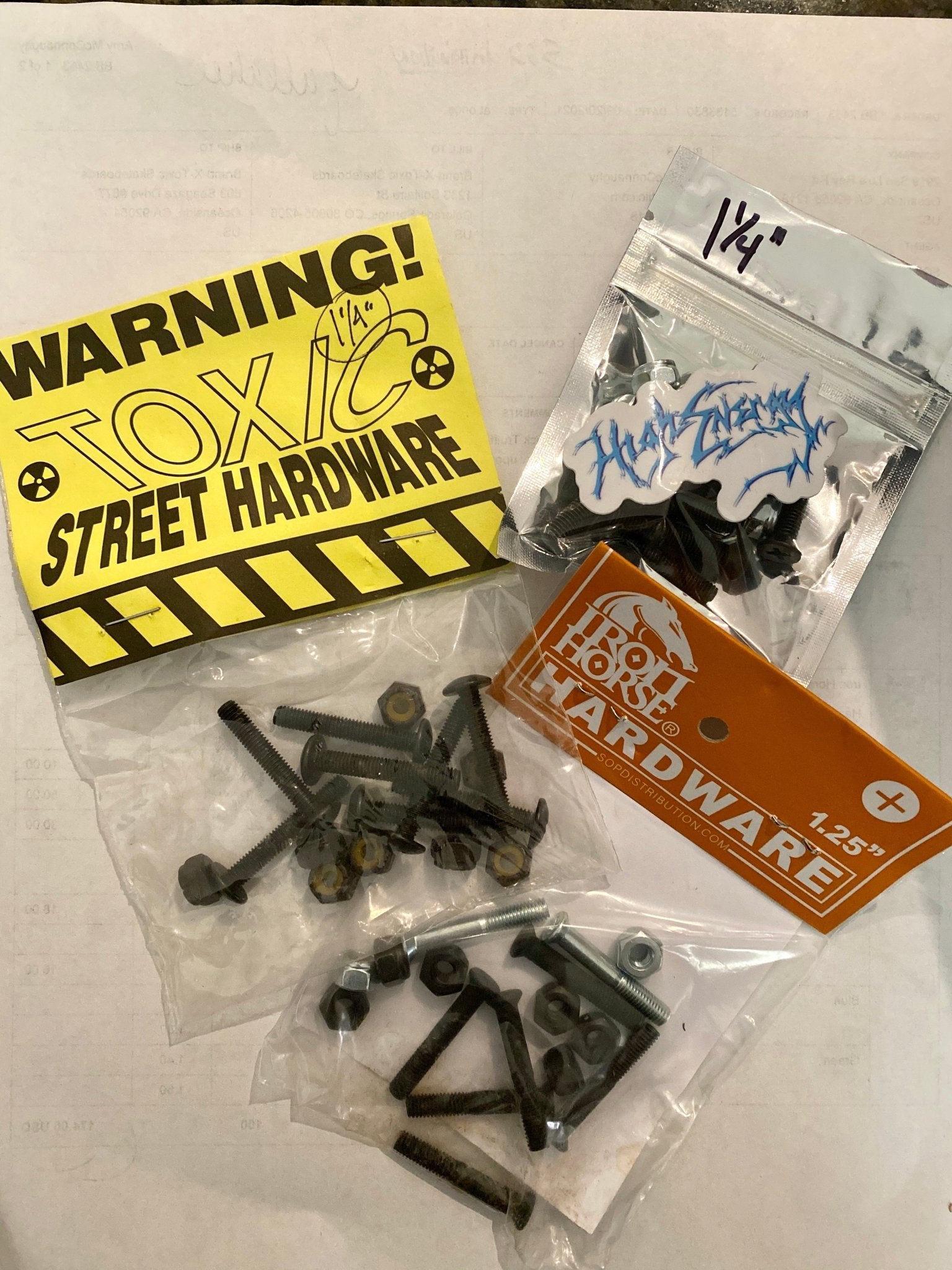 Hardware for Truck Mounting (all sizes) - X747X