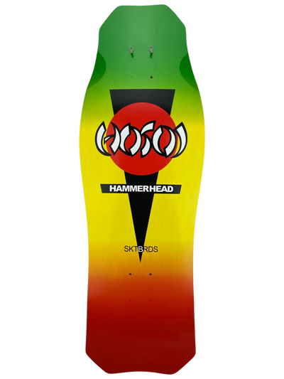 Hosoi O.G. Hammerhead Rasta 10.5" Skateboard Deck - X747X