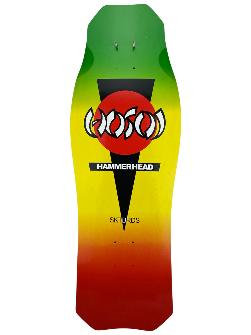 Hosoi O.G. Hammerhead Rasta 10.5" Skateboard Deck - X747X