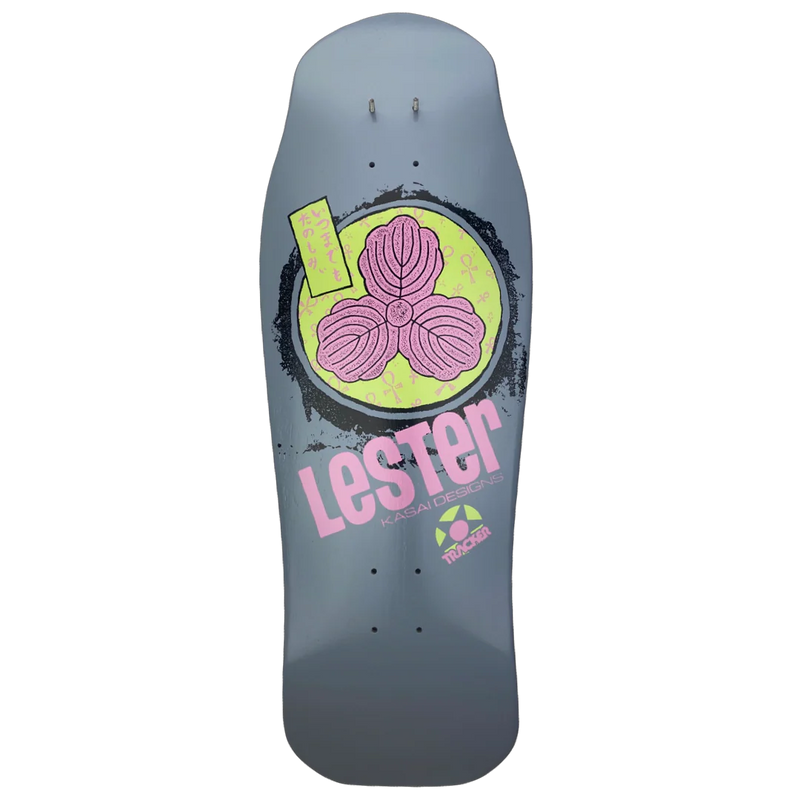 Tracker Lester Kasai Oak Leaf 10.375" Modern Concave Skateboard Deck - X747X