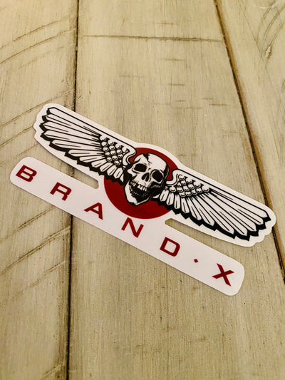 Brand-X Wings Sticker 5.5” CLEAR-BACK - X747X
