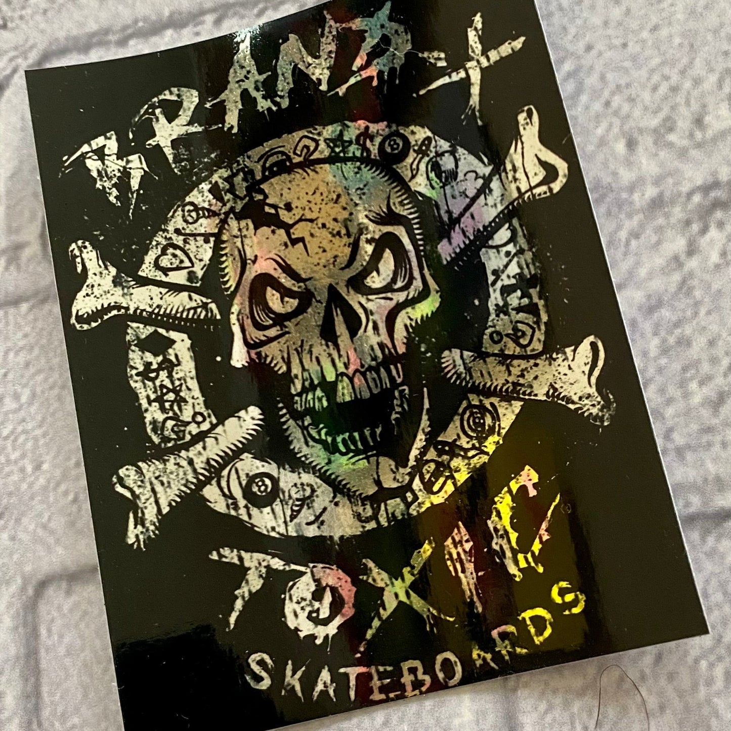 Brand-X-Toxic Molder Metallic Sticker 4”