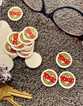 Team Toxic 1” Tiny Round Stickers (pack of 3) - X747X