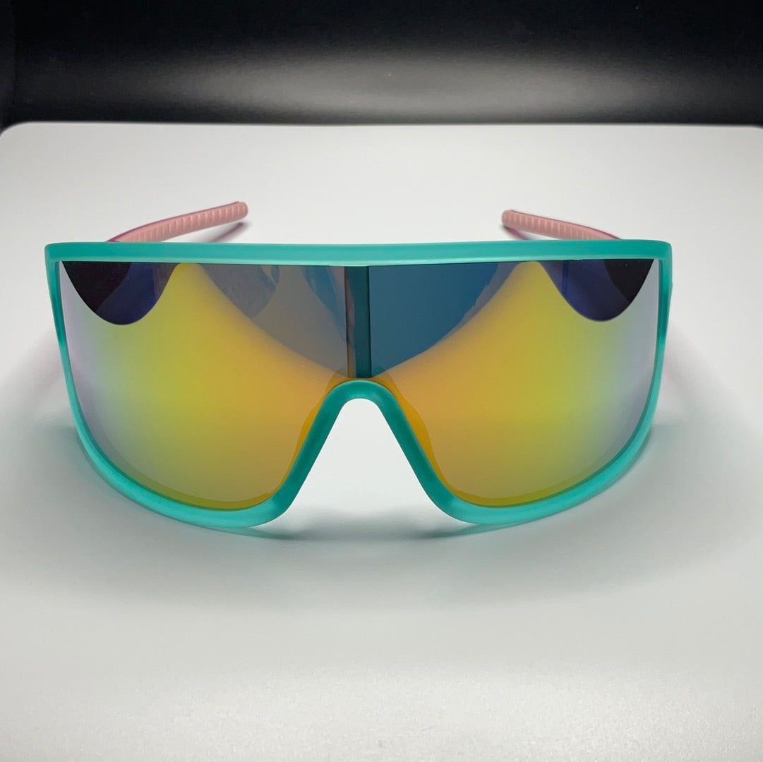 “Save A Bull, Ride A Rodeo Clown” Wrap Gs Polarized Sunglasses - X747X