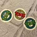 Team Toxic 1” Tiny Round Stickers (pack of 3) - X747X