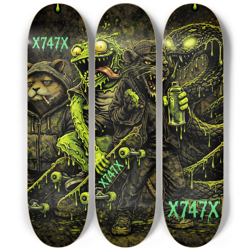 X747X SLIME SYNDICATE 3 Deck Wall Art