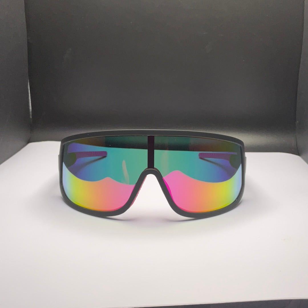 "I Do My Own Stunts” Wrap Gs Polarized Sunglasses - X747X