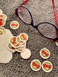 Team Toxic 1” Tiny Round Stickers (pack of 3) - X747X