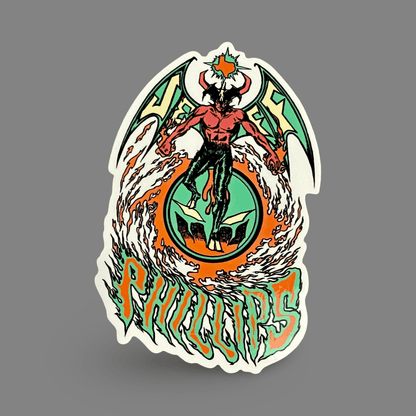 Jeff Phillips Devil Man Sticker 3.7" - X747X