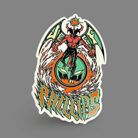 Jeff Phillips Devil Man Sticker 3.7" - X747X