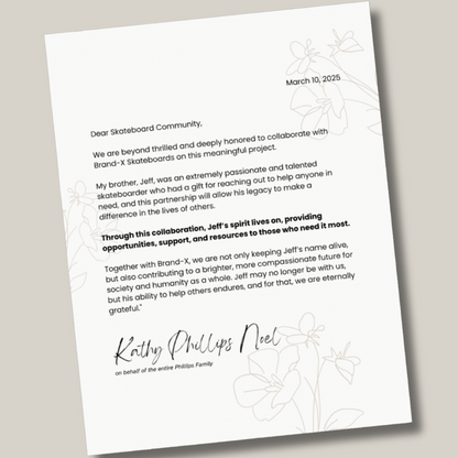 Jeff Phillips BREAKOUT (original shape) Limited Edition Series, HAND PAINTED Deck (PRE-ORDER, JUNE 2026)