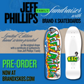 Jeff Phillips GRAFFITI Limited Edition, White HAND PAINTED BBC Deck (1 of 40) - X747X