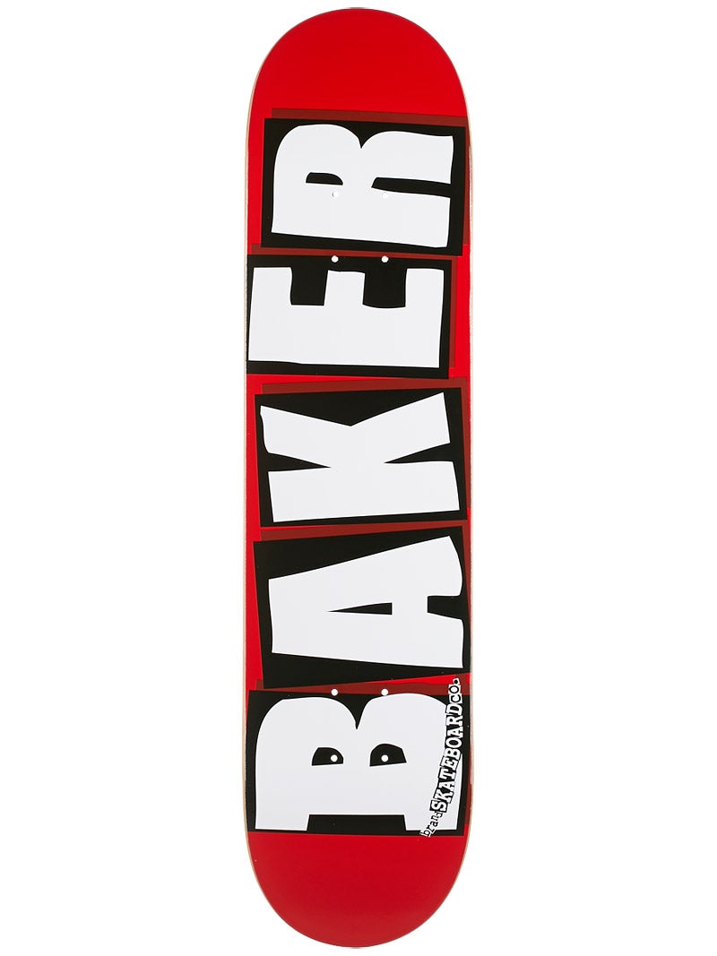 BAKER TEAM BRAND LOGO WHITE 8.6" SKATEBOARD DECK - X747X
