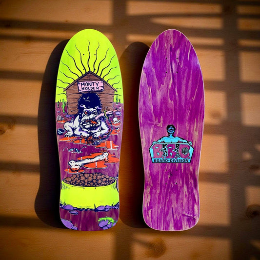 Monty Nolder Bulldog 2 BBC Limited Edition Deck 10.25”x31” HAND - PAINTED (1 of 3) - X747X
