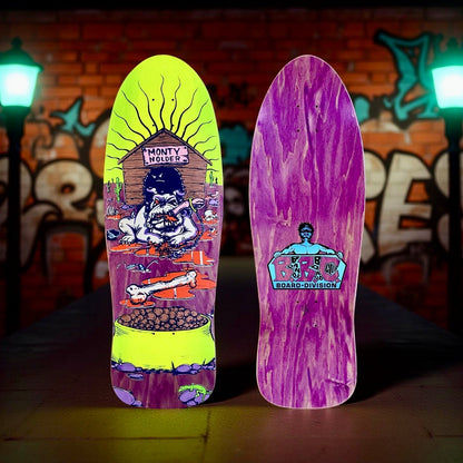 Monty Nolder Bulldog 2 BBC Limited Edition Deck 10.25”x31” HAND - PAINTED (1 of 3) - X747X
