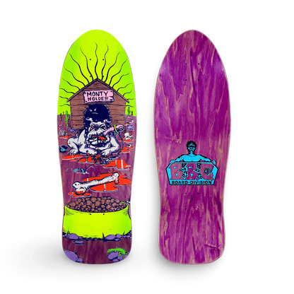 Monty Nolder Bulldog 2 BBC Limited Edition Deck 10.25”x31” HAND - PAINTED (1 of 3) - X747X