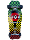Hosoi O.G. Hammerhead Rasta Checkerboard 10.5" Complete Skateboard - X747X