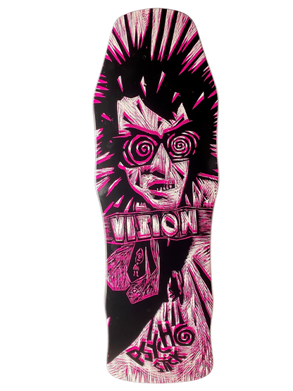 Vision Original Psycho Stick Woodcut Art 10" Skateboard Deck