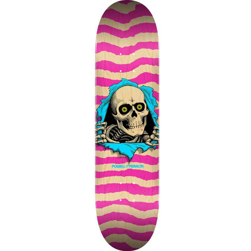 Powell Peralta Ripper Skateboard Deck 249 - 8.5" Natural/Pink